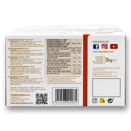 Bombón de mazapán granel - 3kg